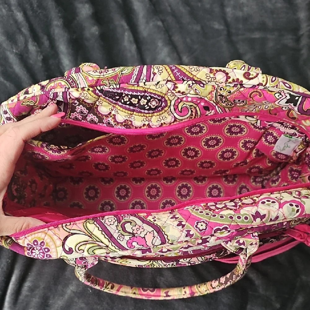 Vera Bradley Pink Paisley Laptop Bag